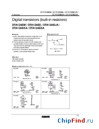 Datasheet DTA124EKA manufacturer Rohm